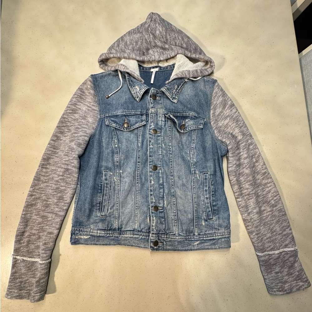 Free People Blue Denim Jacket